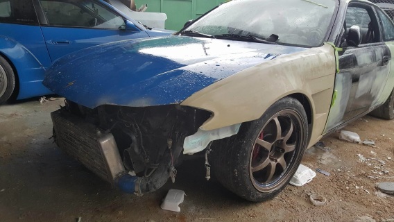 Front fenders s14.5 convertion single vent