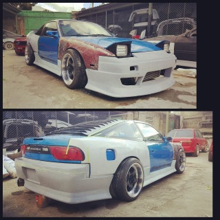 Rear Bumper ONLY type 3 style for hatch  180sx s13 240sx