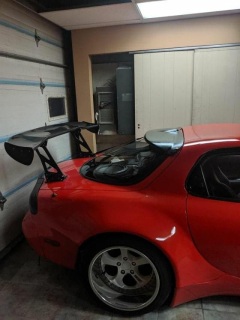 Roof spoiler mazda rx7 FD FRP mazdaspeed style 