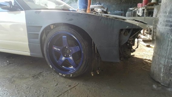 nissan 240sx Front Fenders 40mm 240sx Pop up 